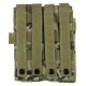 Double Rifle Mag Pouch (w/Pistol Mag Pouch) ATP, The Double Mag Pouch with Pistol Mag  is a practical and durable storage solution designed to securely hold both rifle and pistol magazines in one compact unit